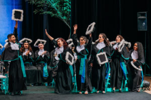 vestido de formatura psicologia